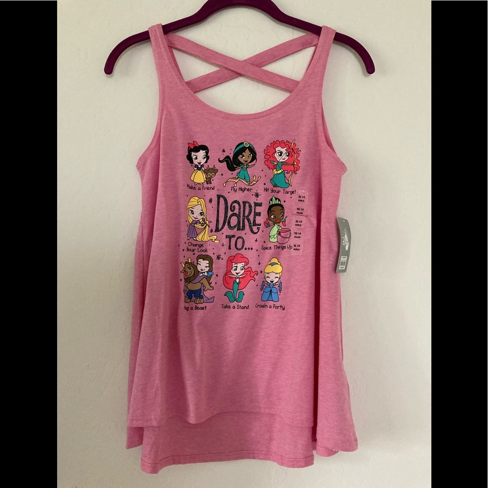 Disney princess tank top Sz 14 NWT